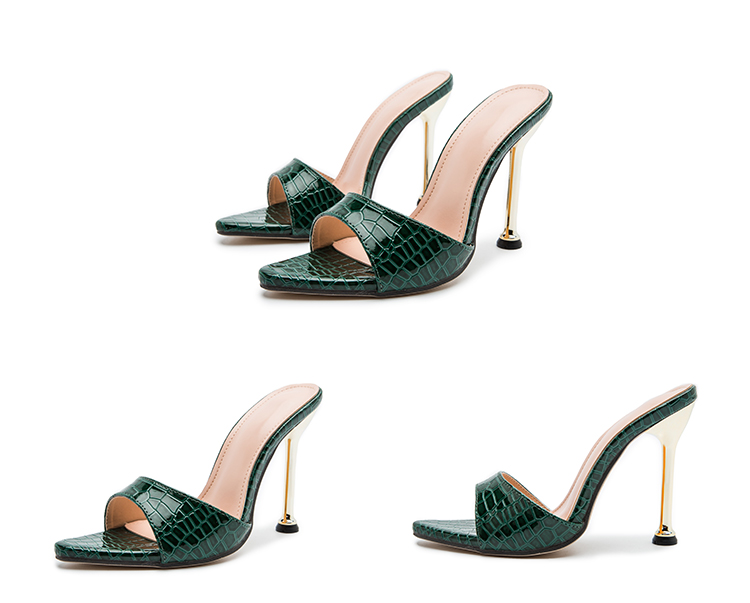 2021 High quality Women slippers Snake Strappy high heels Slippers Sandals flops Party shoes Woman
