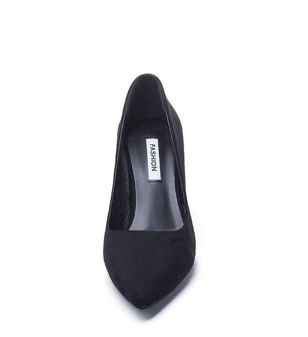 2021 High quality Plus Size Women 10cm Block High Heels Bridal Pumps Ladies Pointed Toe Plaza Heels Female Shoes