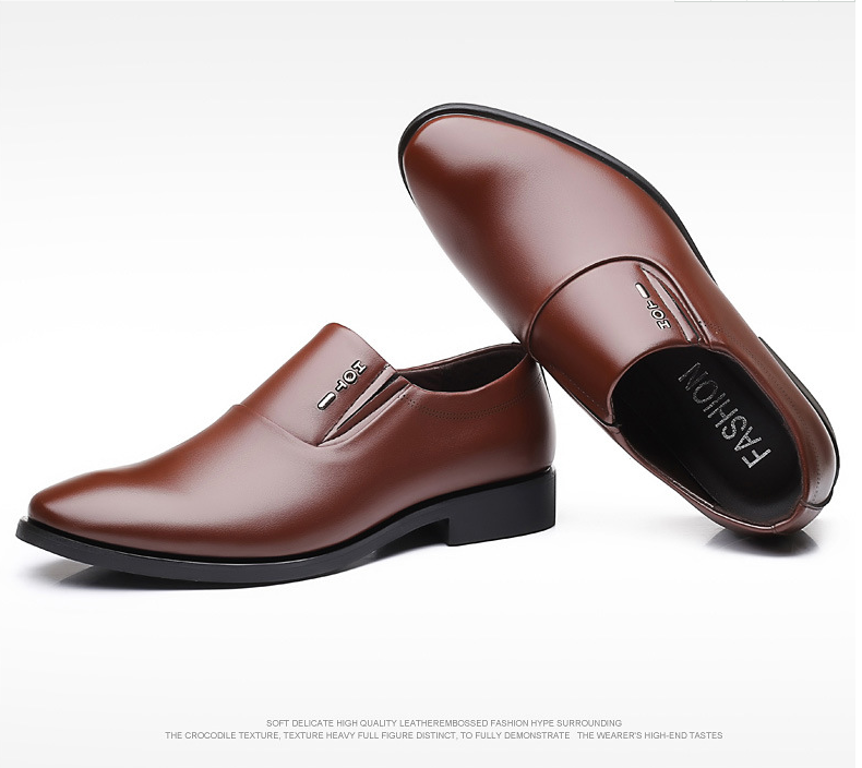 2021 High quality Italian Men Formal Shoes Slip-on Man Shoes PU Leather Spring Autumn wedding Men oxfords shoes