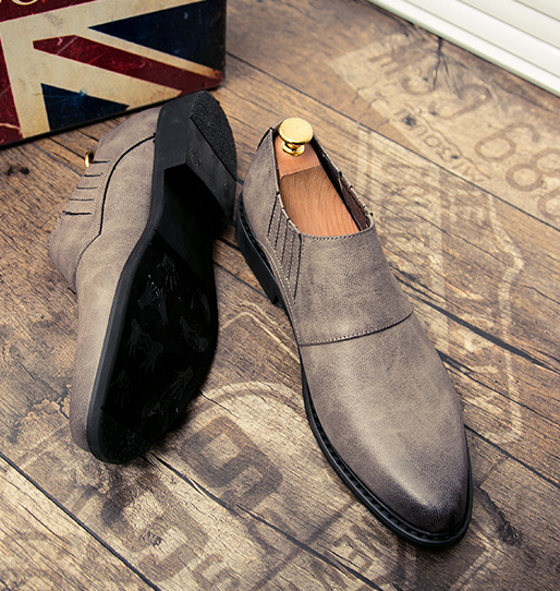 2021 High quality Men PU Leather Shoes Fashion Loafers Comfortable Pointed Toe Business Shoes Men Formal Shoes