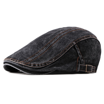2021 High quality Casual Spring Summer Berets Hat Men Women Denim Newsboy Caps Visors Cotton Cabbie Herringbone Cap