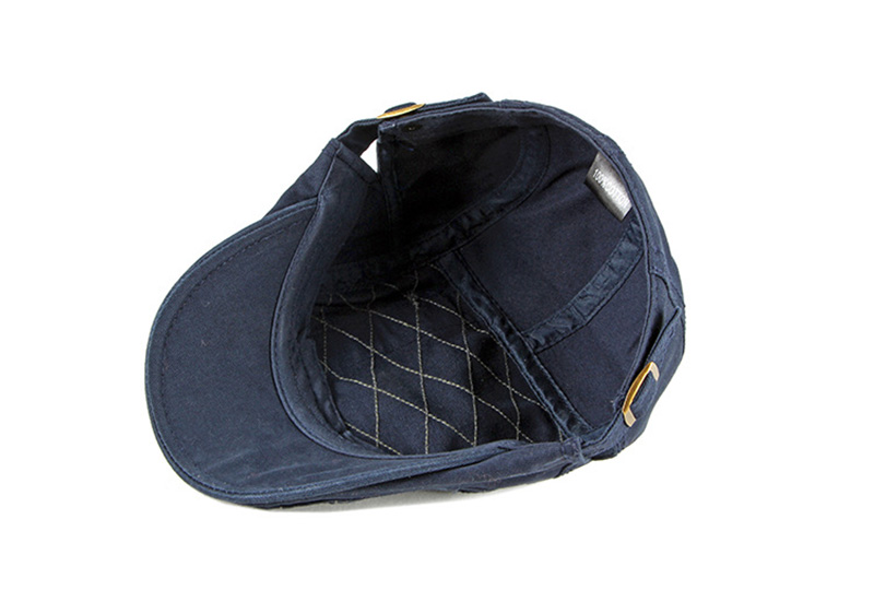 2021 High quality Casual Men's Hats Retro Berets Hat For Women Cotton Visors Embroidery Herringbone Flat Caps