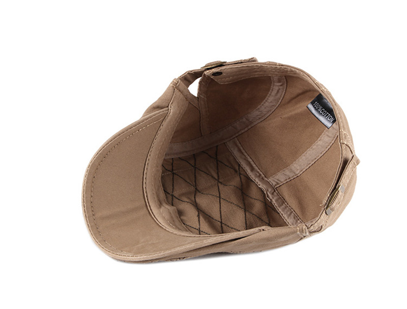 2021 High quality Casual Men's Hats Retro Berets Hat For Women Cotton Visors Embroidery Herringbone Flat Caps