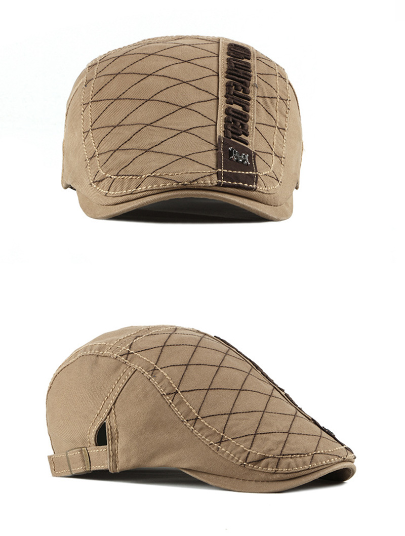 2021 High quality Casual Men's Hats Retro Berets Hat For Women Cotton Visors Embroidery Herringbone Flat Caps