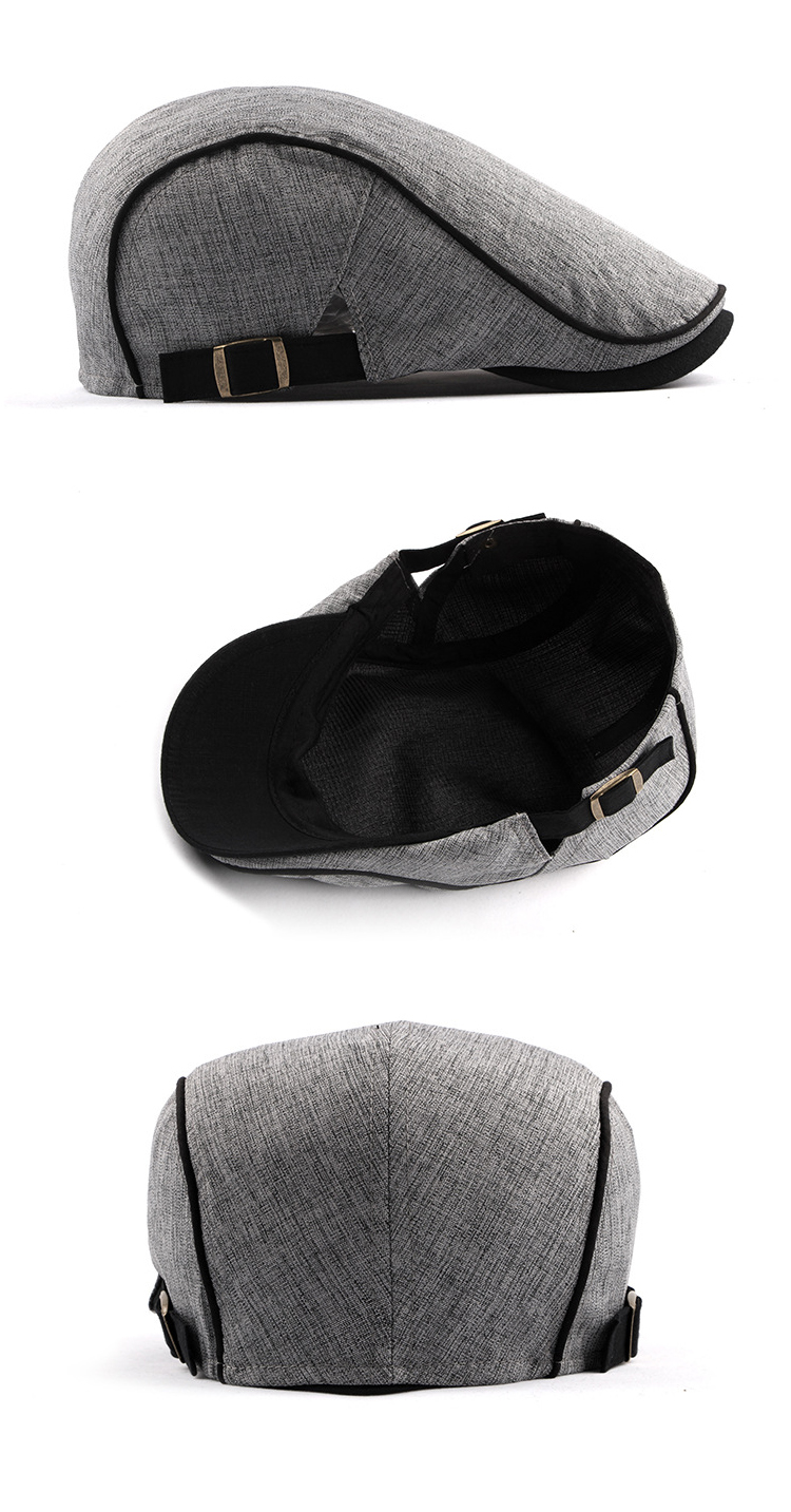 2021 High quality Spring Summer Berets Hat Men Caps Sun Visors Men's Beret Caps Herringbone Flat Caps Adjustable Baret