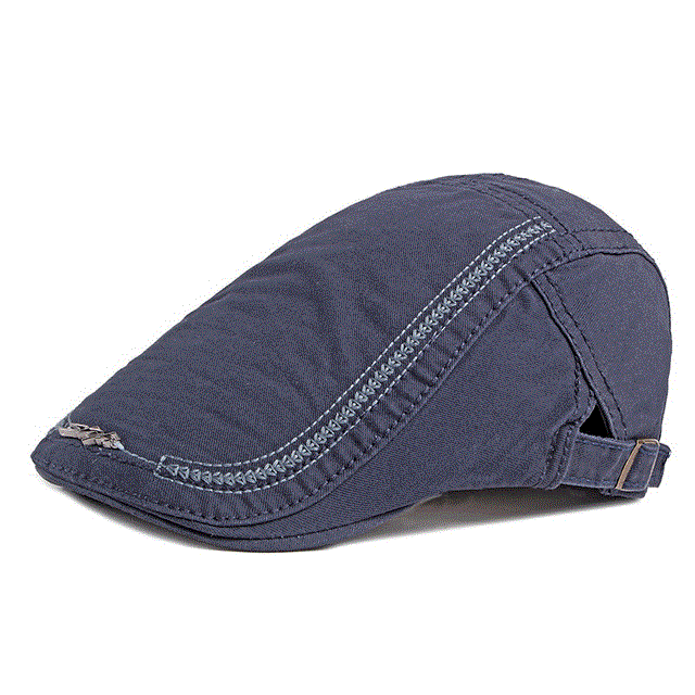 2021 High quality Casual Men's Hats Retro Duckbill Berets Hat For Women Wash Cotton Artist Visors Flat Caps Adjustable