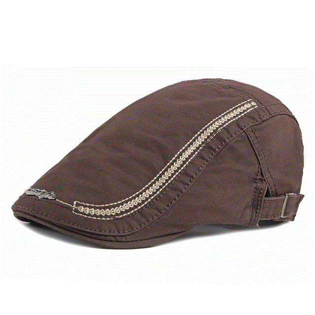 2021 High quality Casual Men's Hats Retro Duckbill Berets Hat For Women Wash Cotton Artist Visors Flat Caps Adjustable