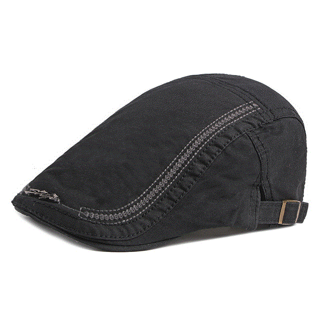 2021 High quality Casual Men's Hats Retro Duckbill Berets Hat For Women Wash Cotton Artist Visors Flat Caps Adjustable