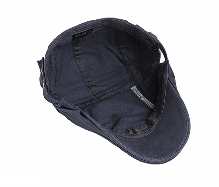 2021 High quality Casual Men's Hats Retro Duckbill Berets Hat For Women Wash Cotton Artist Visors Flat Caps Adjustable