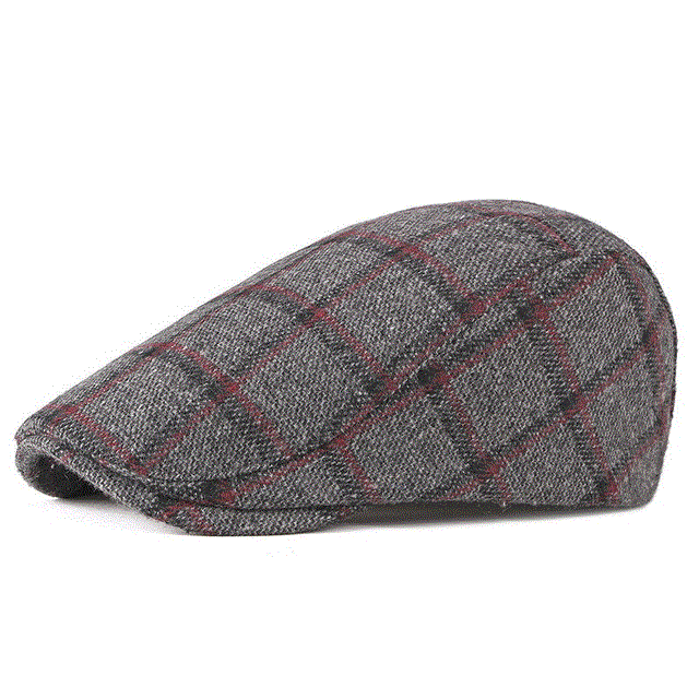 2021 High quality Autumn Berets Hat Men Newsboy Caps Women Retro Artist Painter Visors Men's Beret Cap Plaid Flat Caps