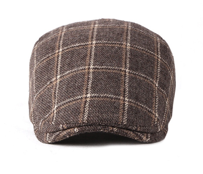 2021 High quality Autumn Berets Hat Men Newsboy Caps Women Retro Artist Painter Visors Men's Beret Cap Plaid Flat Caps