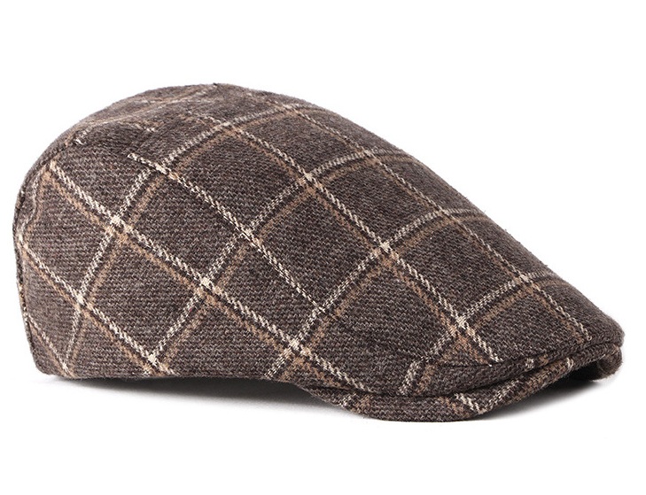 2021 High quality Autumn Berets Hat Men Newsboy Caps Women Retro Artist Painter Visors Men's Beret Cap Plaid Flat Caps