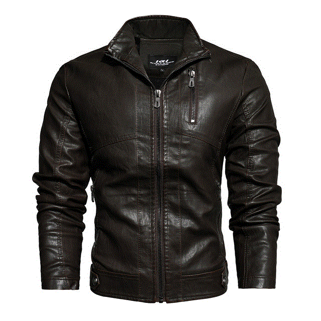 2021 High quality Coat Men Plus Size Jackets Men's PU Leather Coat Slim Fit Faux Leather Motorcycle Mens Jackets