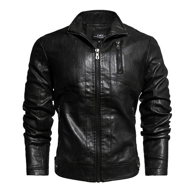 2021 High quality Coat Men Plus Size Jackets Men's PU Leather Coat Slim Fit Faux Leather Motorcycle Mens Jackets