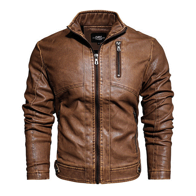 2021 High quality Coat Men Plus Size Jackets Men's PU Leather Coat Slim Fit Faux Leather Motorcycle Mens Jackets