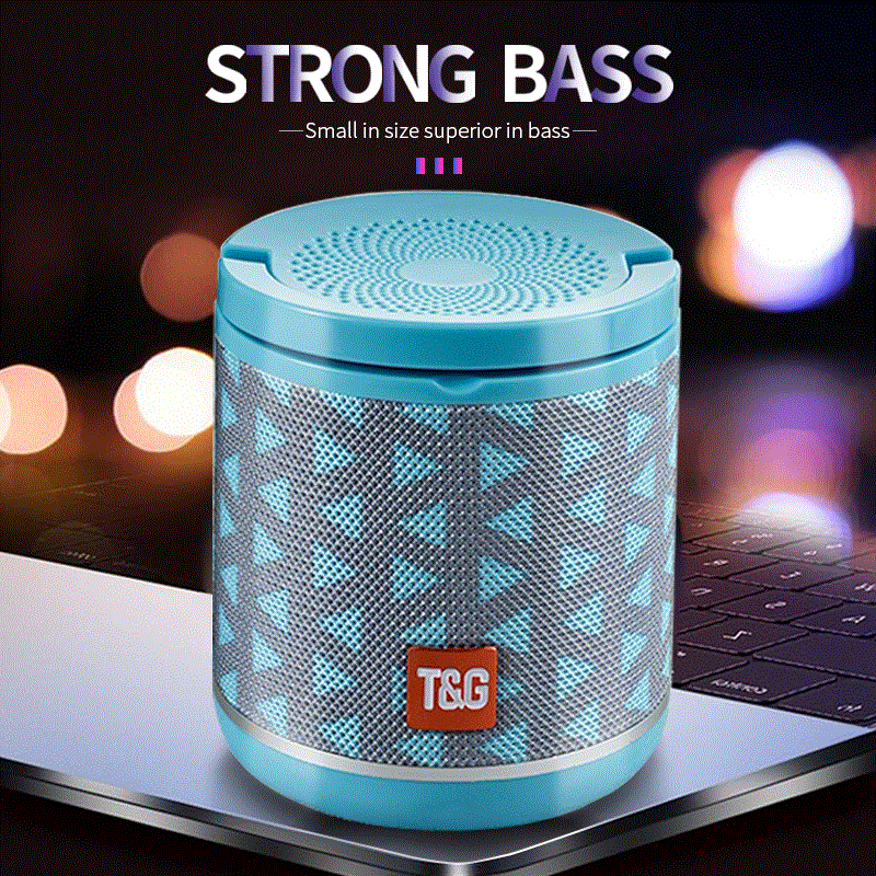 2021 High quality TG518 Bluetooth Speaker Phone Holder TWS Series Subwoofer Wireless Outdoor Portable Small Speaker