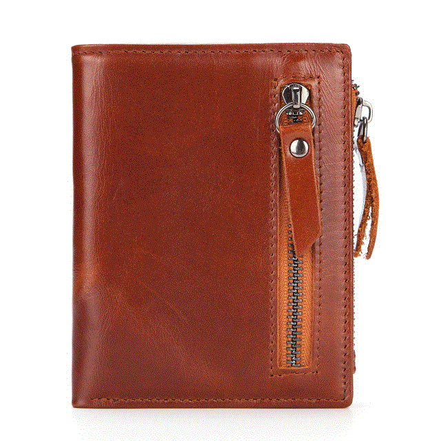 2021 High quality Men Wallets Money Pocket Bag Male Brown Short Purse Small Leather Slim Mini Wallet Thin Waller