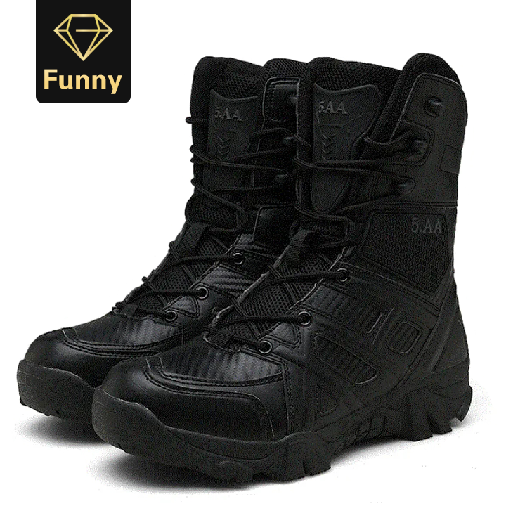 2021 High quality Men's Outdoor Climbing Boots Combat Boots Large Size Comfortable Walking Men Boots Fashion Casual