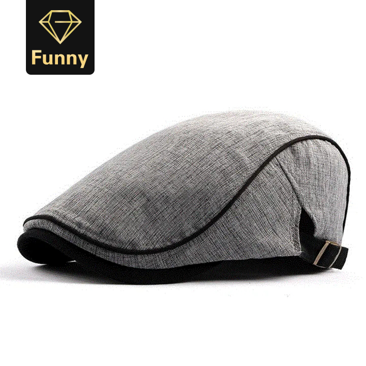 2021 High quality Spring Summer Berets Hat Men Caps Sun Visors Men's Beret Caps Herringbone Flat Caps Adjustable Baret