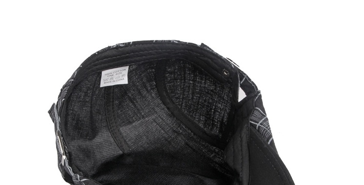 2021 High quality Men Berets Vintage Plaid Cotton Caps Casual Fashion Visor Flat Hats Summer Outdoor Beret Adjustable