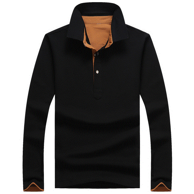2021 High quality Men Polo Shirt Long Sleeve Button Autumn Slim Fit Clothes Breathable Polo Shirt for Men Casual Tops