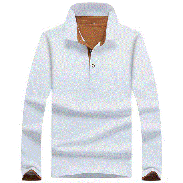 2021 High quality Men Polo Shirt Long Sleeve Button Autumn Slim Fit Clothes Breathable Polo Shirt for Men Casual Tops