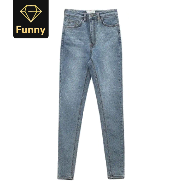2021 High quality Women's Jeans High Waist Stretch Skinny Denim Pants Autumn Retro Washed Elastic Slim Pencil Trousers