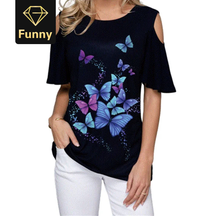 2021 High quality Women Summer Loose T Shirt Casual Short Sleeve Tops Print O-Neck Vintage T-Shirt Plus Size S-5XL