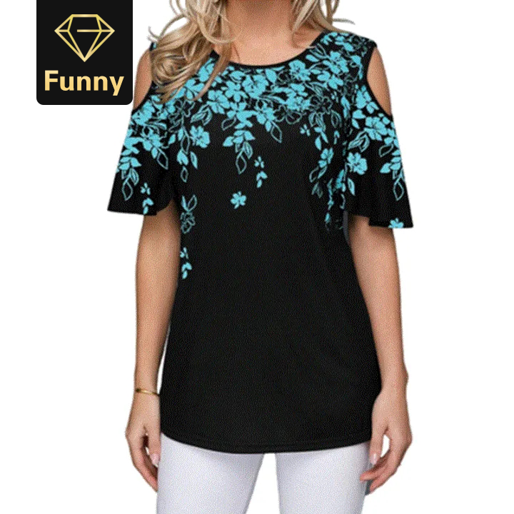 2021 High quality Women Summer Loose T Shirt Casual Short Sleeve Tops Print O-Neck Vintage T-Shirt Plus Size S-5XL
