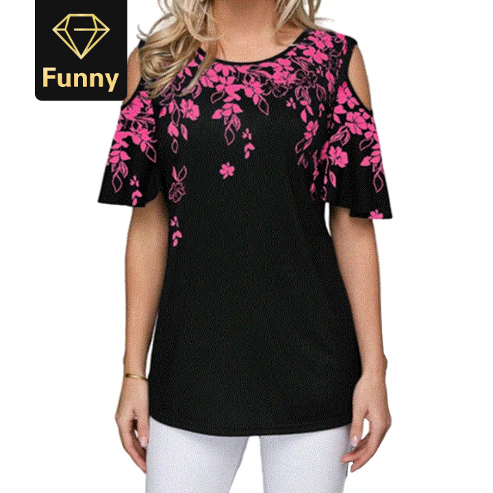 2021 High quality Women Summer Loose T Shirt Casual Short Sleeve Tops Print O-Neck Vintage T-Shirt Plus Size S-5XL