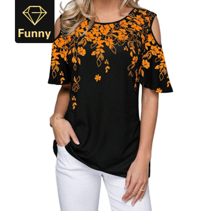 2021 High quality Women Summer Loose T Shirt Casual Short Sleeve Tops Print O-Neck Vintage T-Shirt Plus Size S-5XL