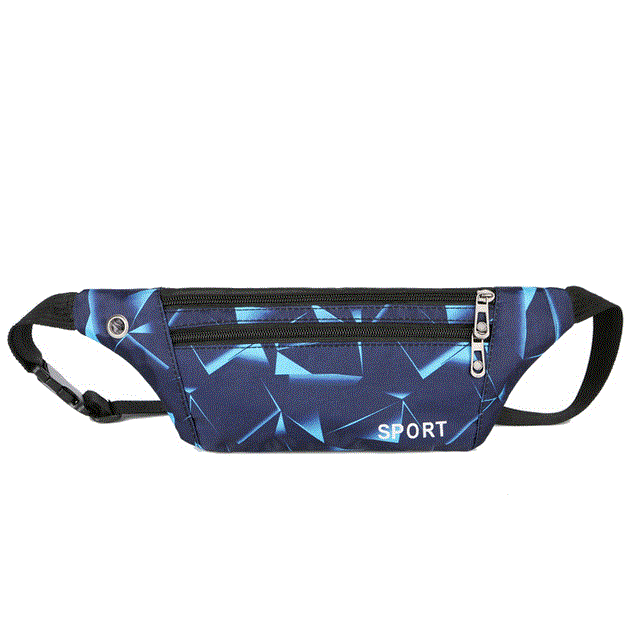 2021 High quality Fashion Waist Packs Women Bag Men Slim Fanny Bag for Travel Waterproof with Earphone Hole Waist pack