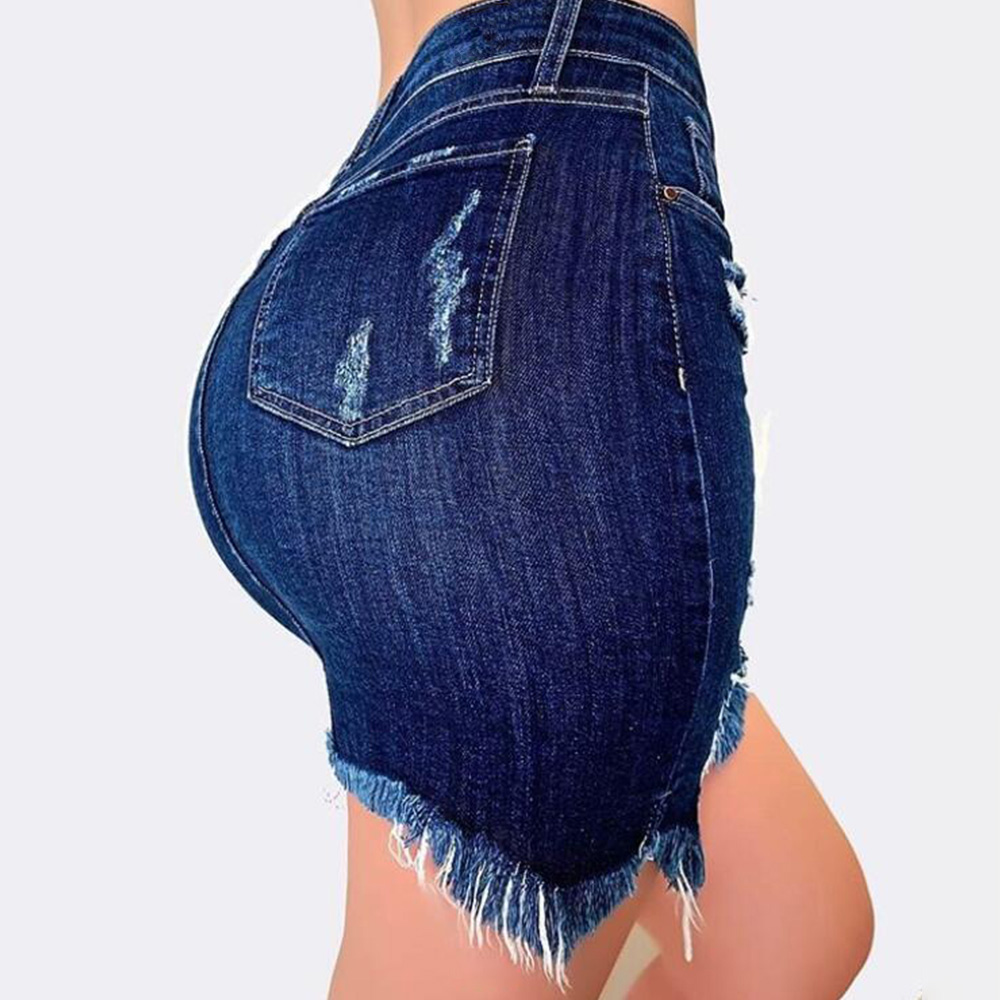 2021 High quality Jeans Skirt For Women Summer Fashion Sexy High Waist Hole Casual Pencil Denim Skirts Woman Skirts