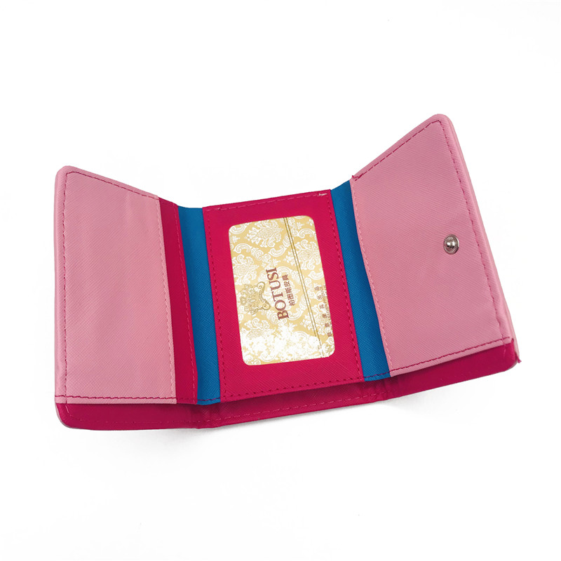 2021 High quality Fashion Zipper Short Women Wallets Cat Pattern Embroidery Small Hasp Purse Card Holder Handbags