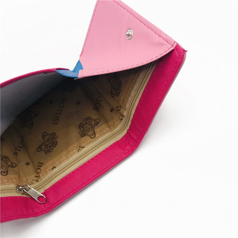 2021 High quality Fashion Zipper Short Women Wallets Cat Pattern Embroidery Small Hasp Purse Card Holder Handbags