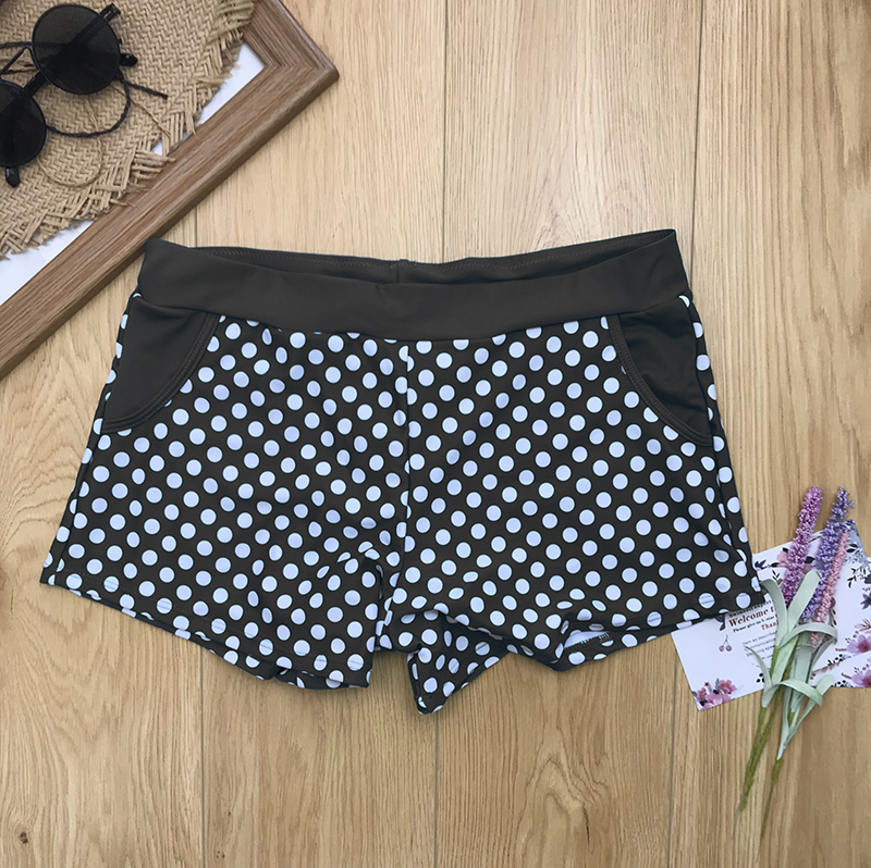 2021 High quality Women Dots Tankini Plus Size Swimwear Push up Two piece Swimsuit with Shorts High waist Bathing Suit