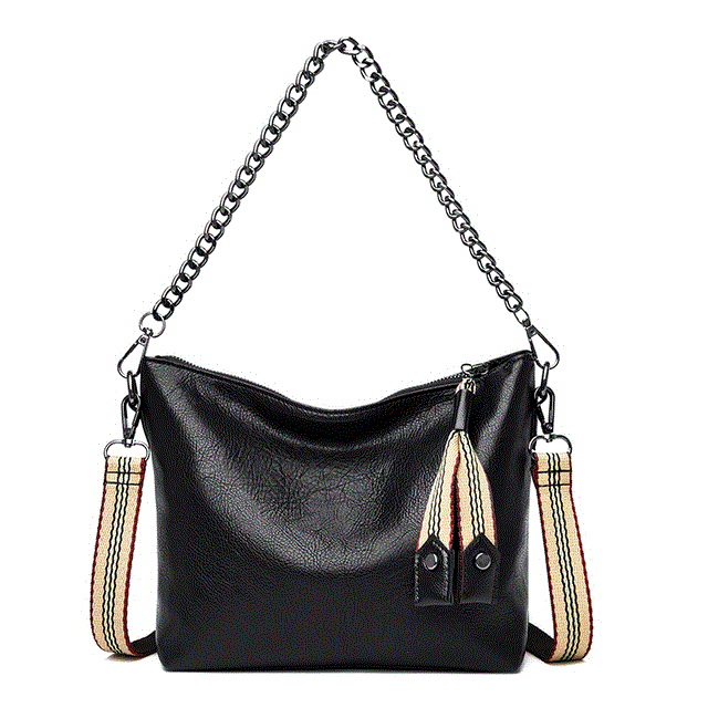2021 High quality PU Leather Shoulder Bags For Women Chain High Capacity Handbags Travel Hand Bag Female Shoulder Bag