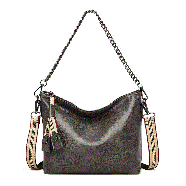 2021 High quality PU Leather Shoulder Bags For Women Chain High Capacity Handbags Travel Hand Bag Female Shoulder Bag