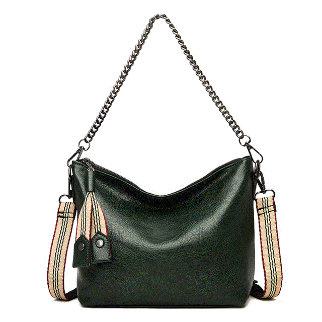 2021 High quality PU Leather Shoulder Bags For Women Chain High Capacity Handbags Travel Hand Bag Female Shoulder Bag