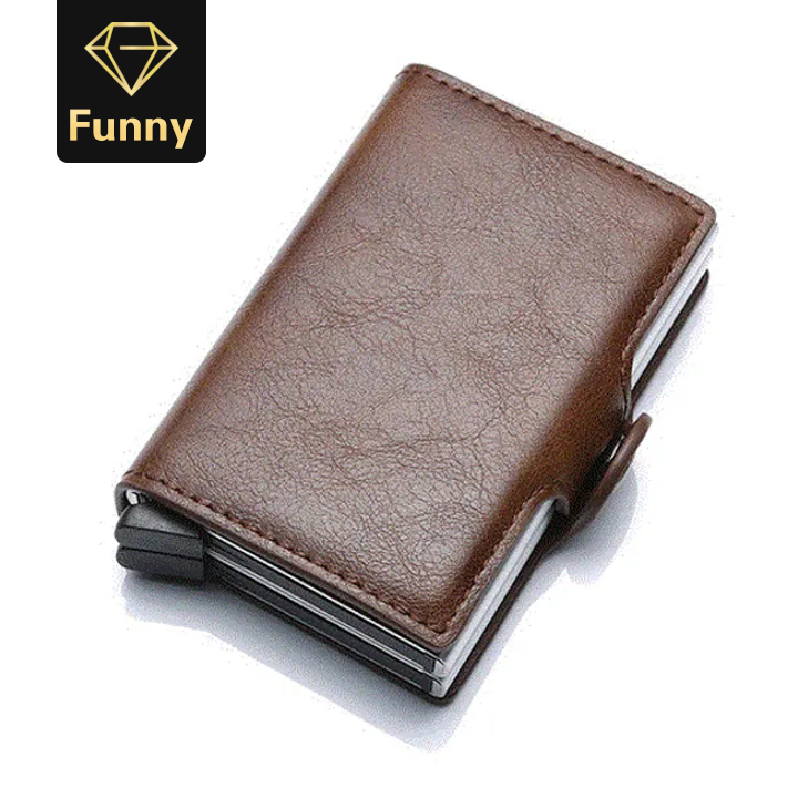 Men id Credit Card Holder Wallet Metal Aluminum Business Bank Card Case CreditCard Cardholder