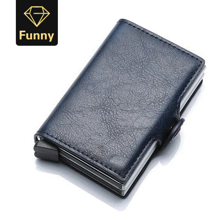 Men id Credit Card Holder Wallet Metal Aluminum Business Bank Card Case CreditCard Cardholder