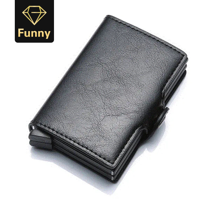 Men id Credit Card Holder Wallet Metal Aluminum Business Bank Card Case CreditCard Cardholder