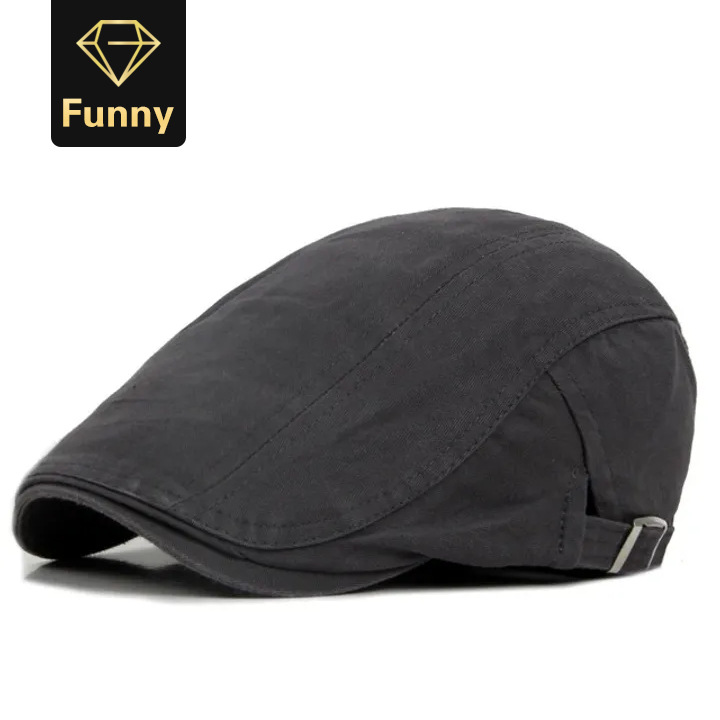 Adjustable Men Spring Summer Sun Newsboy Hats Classic Western Newsboy Caps Cotton Blend Beret Hat