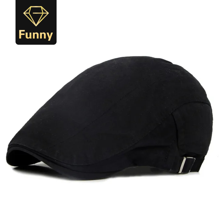 Adjustable Men Spring Summer Sun Newsboy Hats Classic Western Newsboy Caps Cotton Blend Beret Hat