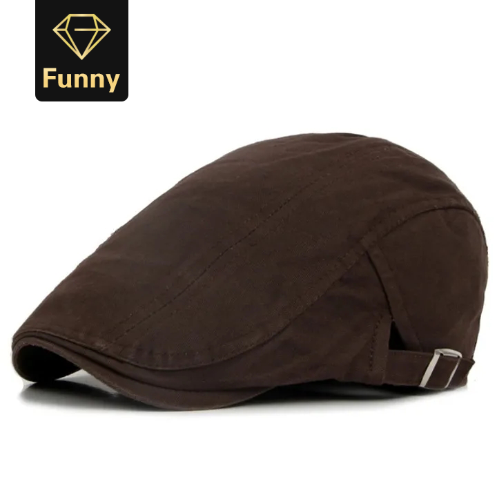 Adjustable Men Spring Summer Sun Newsboy Hats Classic Western Newsboy Caps Cotton Blend Beret Hat