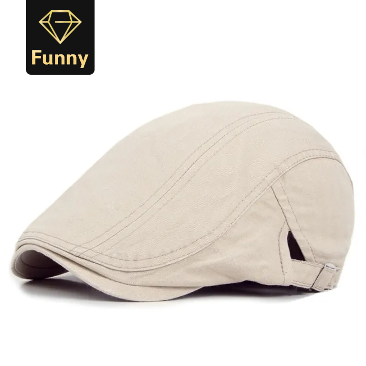 Adjustable Men Spring Summer Sun Newsboy Hats Classic Western Newsboy Caps Cotton Blend Beret Hat