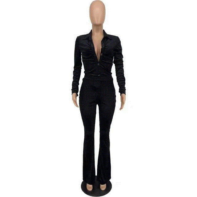Spring Women Casual Solid Velvet Sets Elegant Long Sleeve Top Pant Suits Female Two Piece Trouser Sets Fashion Tracksuit
