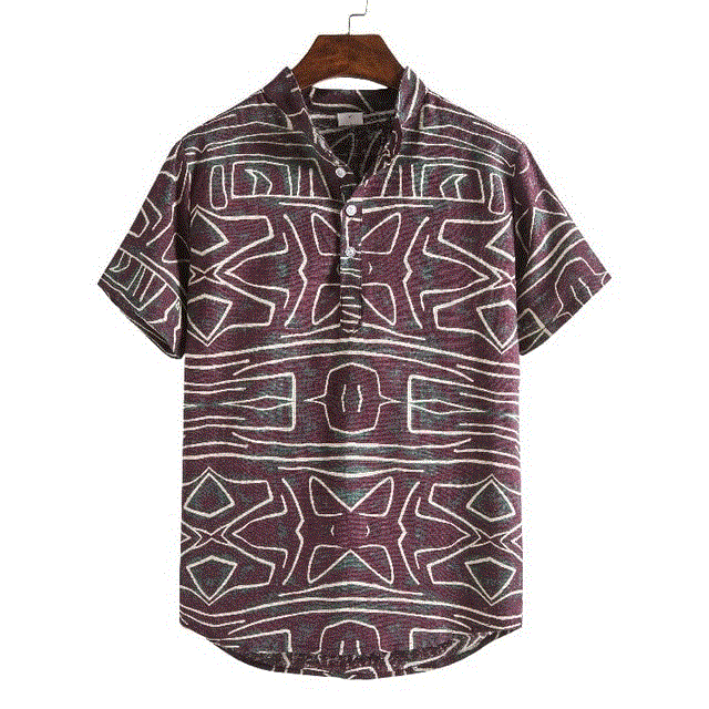2021 High quality African Tribal Dashiki Shirt for Men Shirts Short Sleeve Ankara Style Clothing Chemise