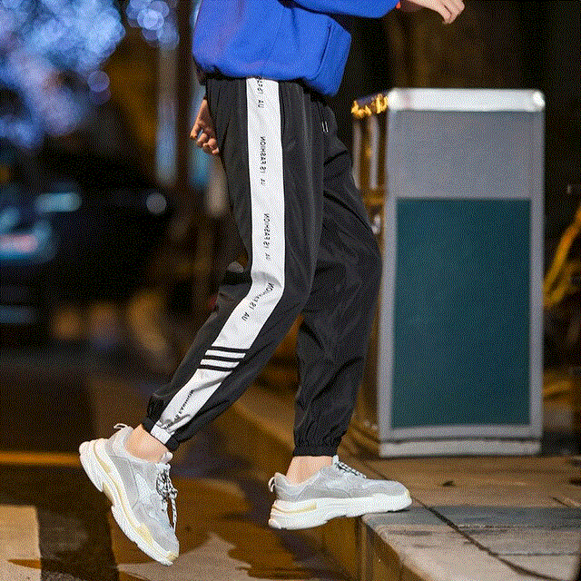 2021 High quality Patchwork Harem Pants Mens Hip Hop Printed Color Block Casual Joggers Sweatpants Trousers