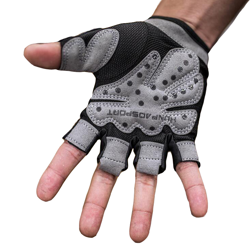 2021 High quality Half Finger Sport Gym Gloves Shockproof Fitness Gloves Weightlifting Dumbbell Gloves